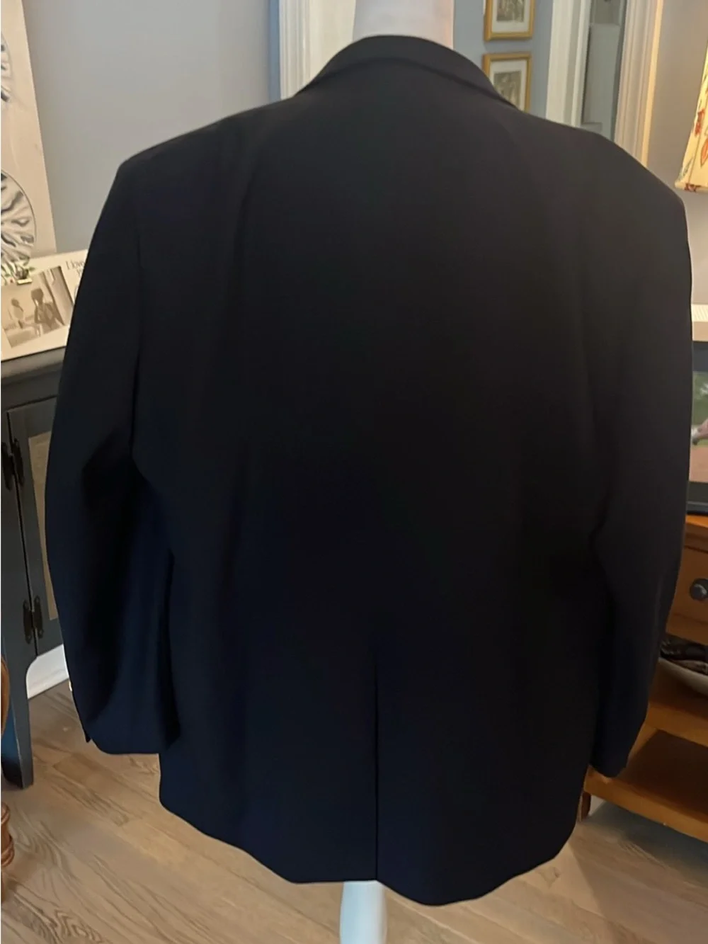 Chaps Black Men's Blazer - Classic Notch Lapel Sport Coat